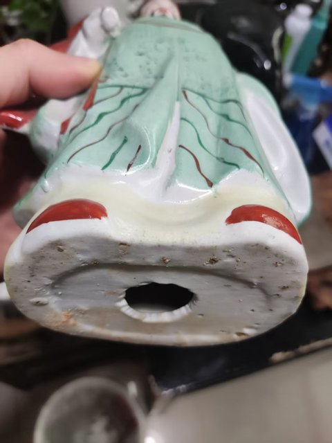 古玩陶瓷福星塑像真品鑒賞圖