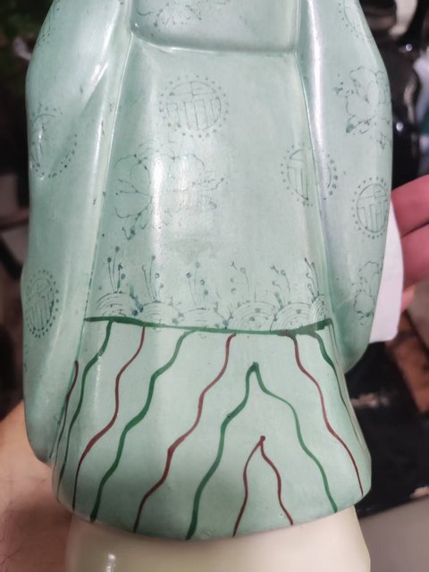 古玩陶瓷福星塑像真品鑒賞圖