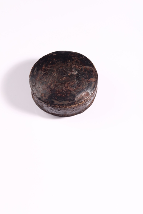 古玩雜項清代.大漆香盒(布胎大漆工藝)拍賣，當前價格0元