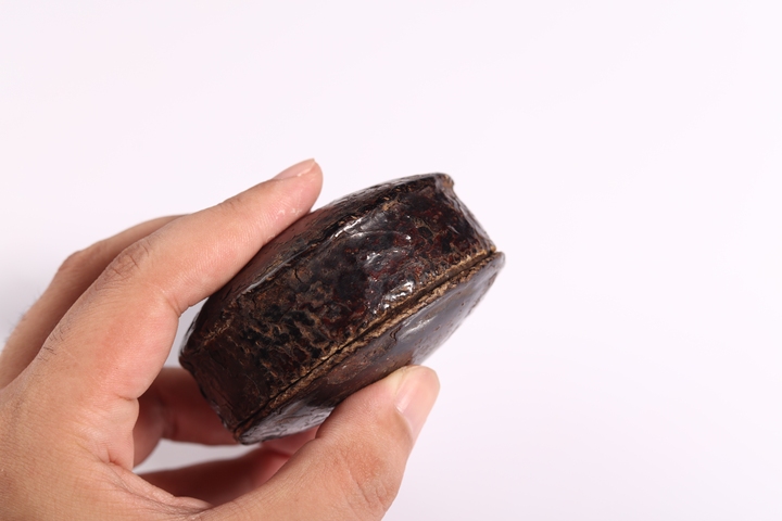 古玩雜項清代.大漆香盒(布胎大漆工藝)拍賣，當前價格0元