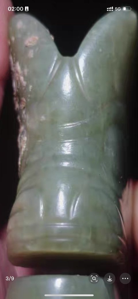 古玩玉器做舊仿“紅山文化”玉豬龍真品鑒賞圖
