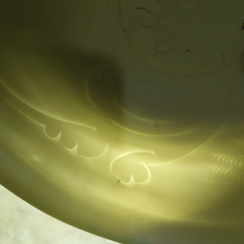 古玩陶瓷青白釉刻花碗真品鑒賞圖
