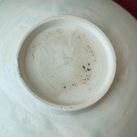 古玩陶瓷青白釉刻花碗真品鑒賞圖