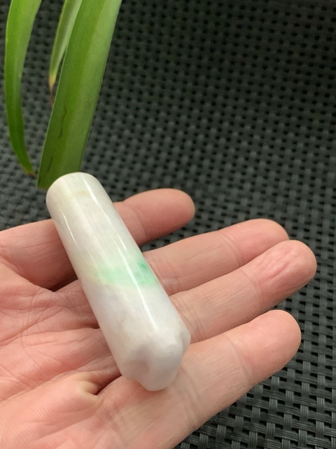 古玩玉器翡翠雕“素紋翎管”真品鑒賞圖