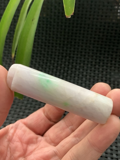 古玩玉器翡翠雕“素紋翎管”真品鑒賞圖