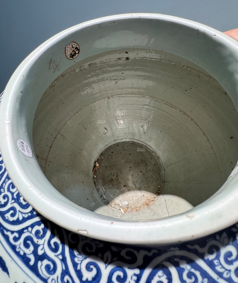 古玩陶瓷群仙祝壽圖青花罐真品鑒賞圖