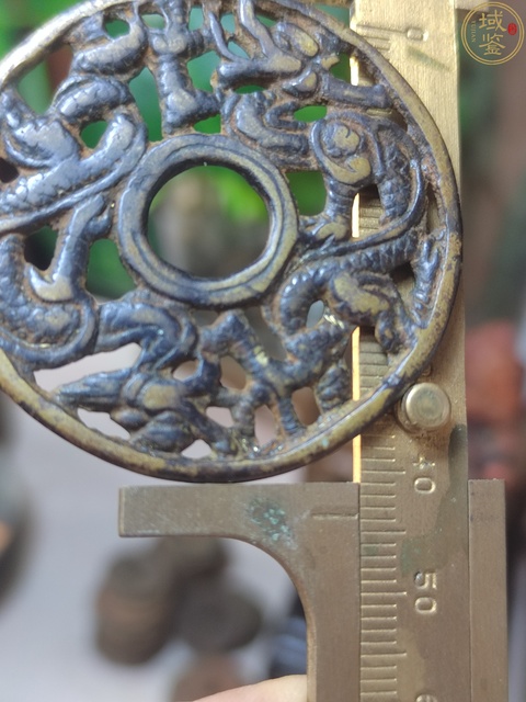 古玩錢幣元代雙龍花錢真品鑒賞圖