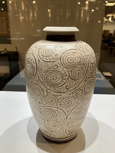 古玩陶瓷州窯褐彩瓶真品鑒賞圖