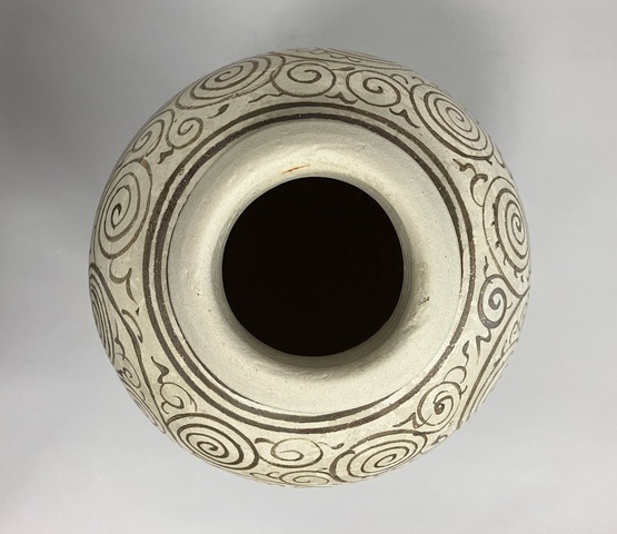 古玩陶瓷州窯褐彩瓶真品鑒賞圖