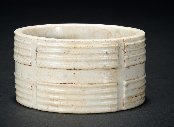 古玩玉器仿古玉琮真品鑒賞圖