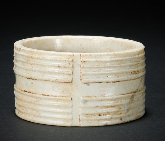 古玩玉器仿古玉琮真品鑒賞圖