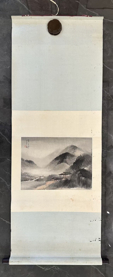 古玩字畫山水真品鑒賞圖