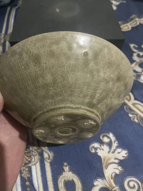 古玩陶瓷越窯玉璧底盞真品鑒賞圖