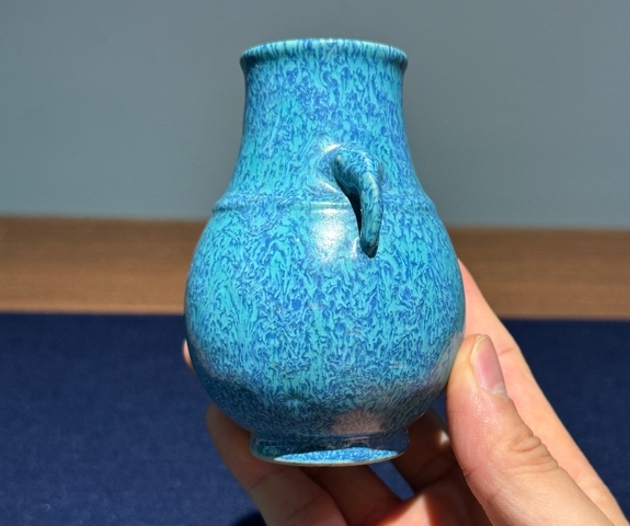古玩陶瓷爐鈞釉尊真品鑒賞圖