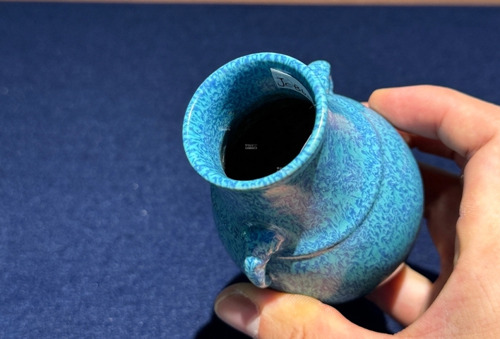 古玩陶瓷爐鈞釉尊真品鑒賞圖