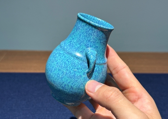 古玩陶瓷爐鈞釉尊真品鑒賞圖