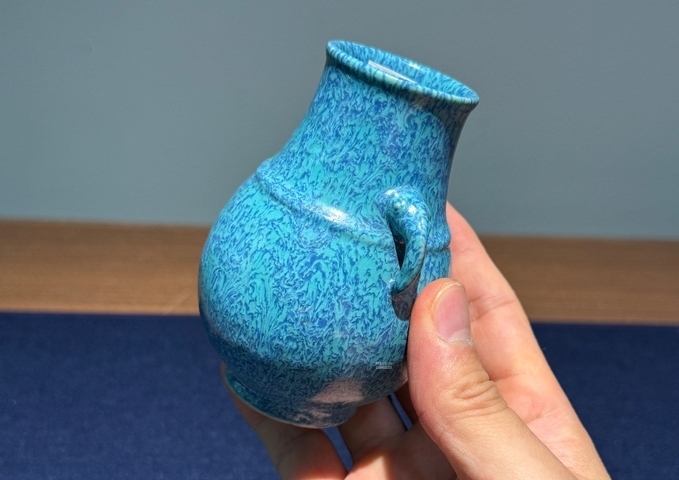 古玩陶瓷爐鈞釉尊真品鑒賞圖