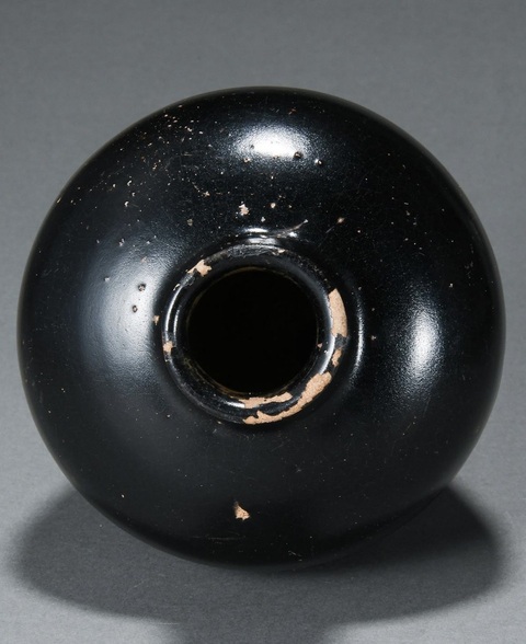 古玩陶瓷黑釉梅瓶真品鑒賞圖