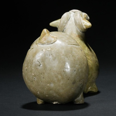 古玩陶瓷青瓷羊真品鑒賞圖