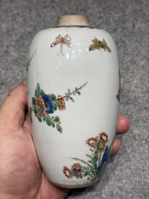 古玩陶瓷康熙五彩瓶真品鑒賞圖