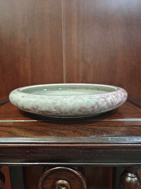 古玩陶瓷豇豆紅釉洗拍賣，當前價格8000元