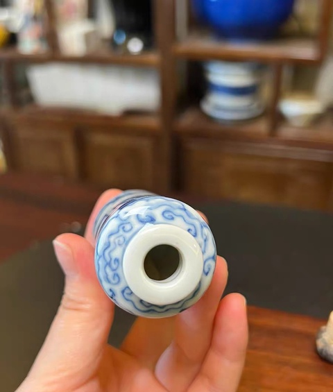 古玩陶瓷青花鼻煙壺真品鑒賞圖