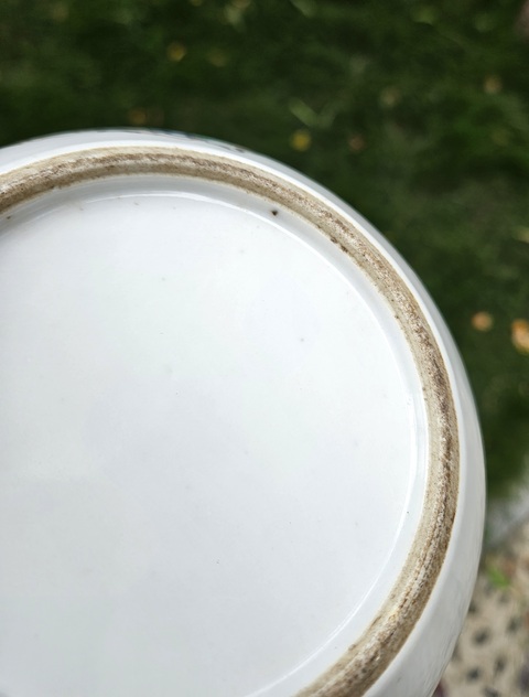 古玩陶瓷民國 粉彩人物紋糖缸真品鑒賞圖
