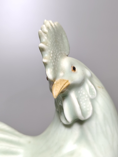 古玩陶瓷大雞塑像真品鑒賞圖