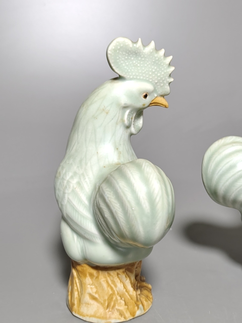 古玩陶瓷大雞塑像真品鑒賞圖