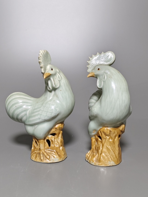 古玩陶瓷大雞塑像真品鑒賞圖