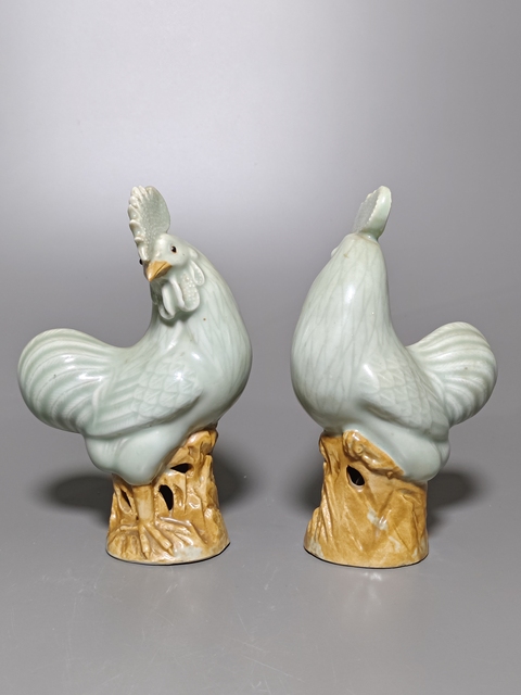 古玩陶瓷大雞塑像真品鑒賞圖