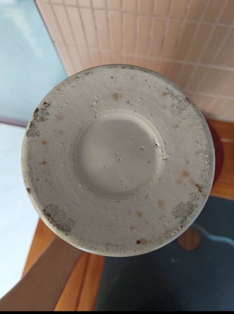 古玩陶瓷油粉彩人物故事紋帽筒真品鑒賞圖