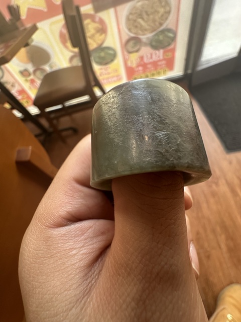 古玩玉器老玉扳指真品鑒賞圖