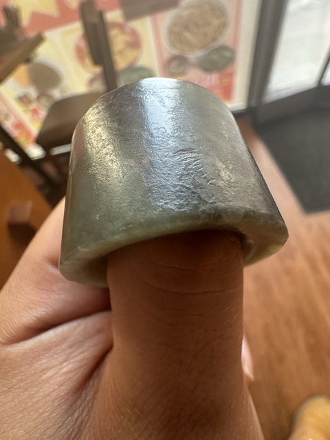 古玩玉器老玉扳指真品鑒賞圖