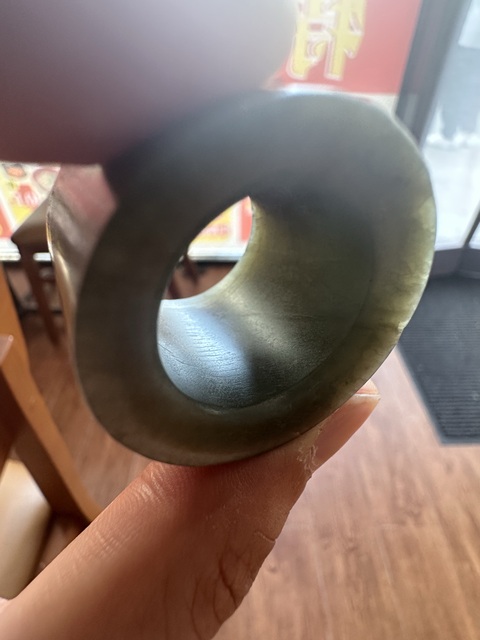 古玩玉器老玉扳指真品鑒賞圖