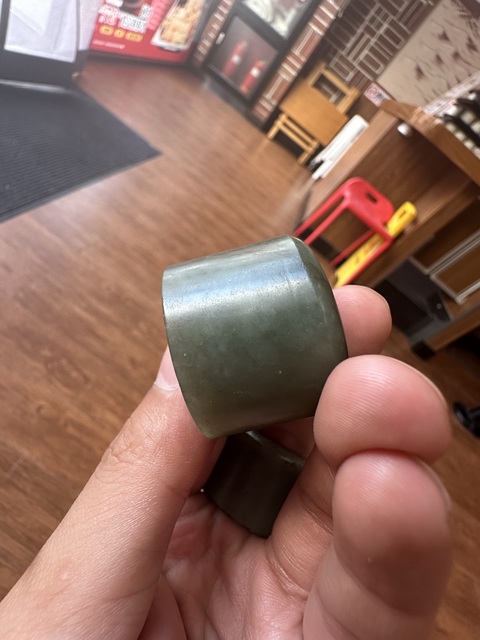 古玩玉器老玉扳指真品鑒賞圖