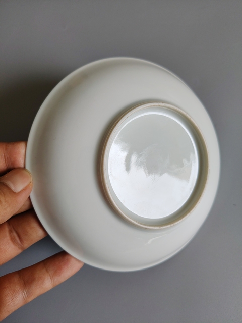 古玩陶瓷粉彩八寶紋盤真品鑒賞圖