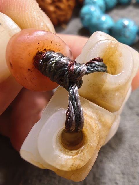 古玩玉器龍紋玉雙管真品鑒賞圖