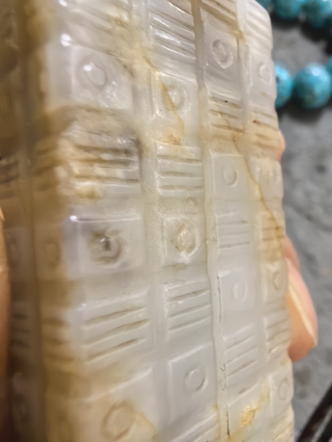 古玩玉器龍紋玉雙管真品鑒賞圖