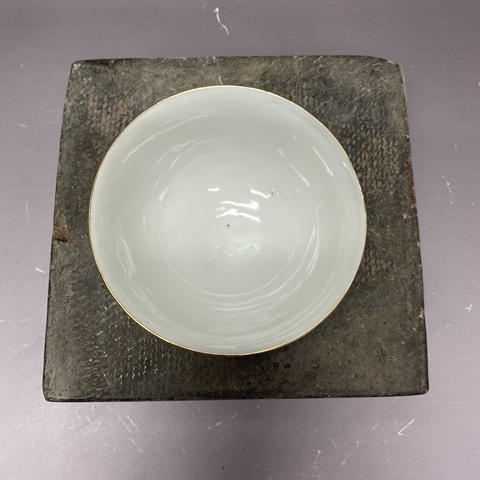 古玩陶瓷和合二仙茶圓真品鑒賞圖