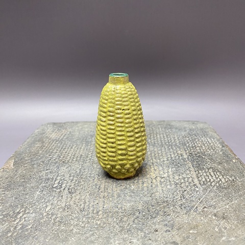 古玩陶瓷黃釉玉米型鼻煙壺真品鑒賞圖