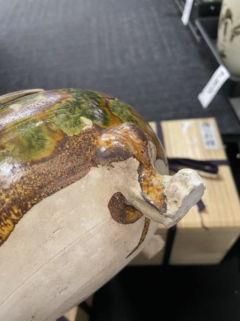 古玩陶瓷唐三彩爐真品鑒賞圖