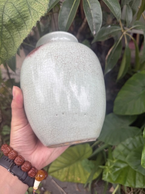 古玩陶瓷釉里紅罐真品鑒賞圖