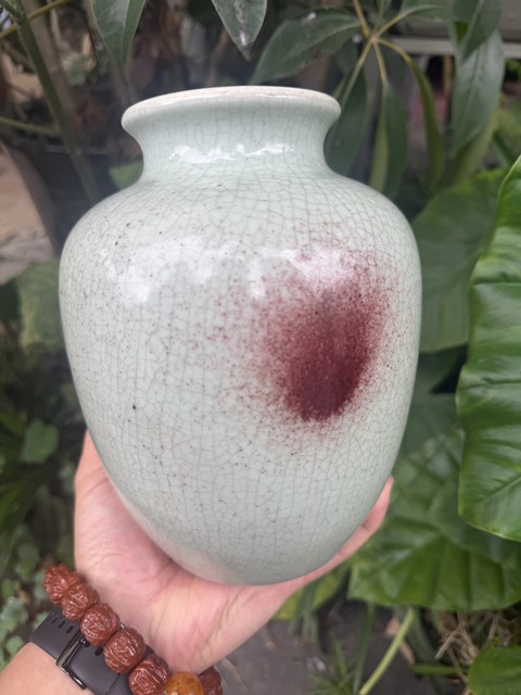 古玩陶瓷釉里紅罐真品鑒賞圖