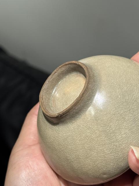 古玩陶瓷龍泉窯直口盞真品鑒賞圖