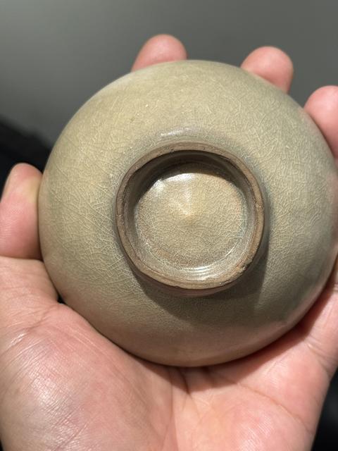 古玩陶瓷龍泉窯直口盞真品鑒賞圖