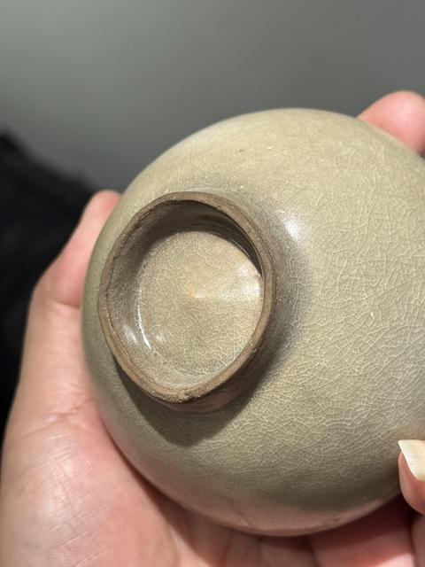 古玩陶瓷龍泉窯直口盞真品鑒賞圖