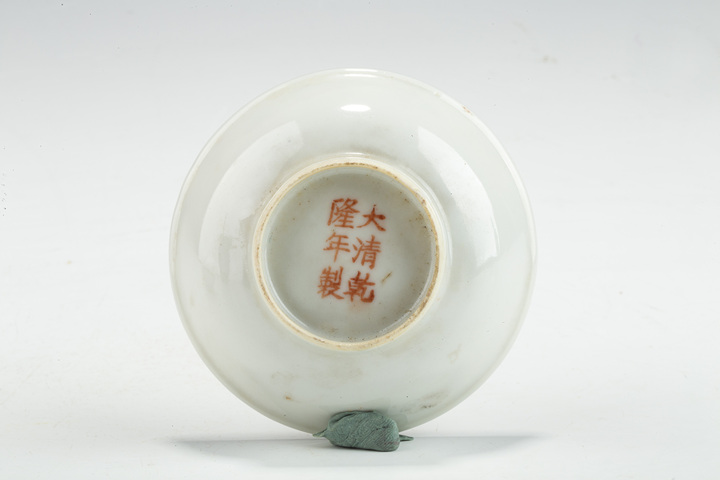 古玩陶瓷民國·粉彩百花不落地紋小碟一對拍賣，當前價格336元