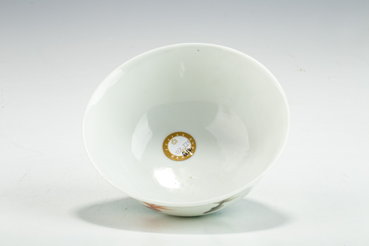 古玩陶瓷民國(guó)·粉彩魚藻紋碗拍賣，當(dāng)前價(jià)格700元