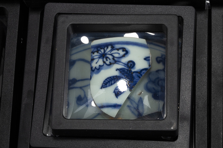古玩陶瓷明·青花瓷片標本一組真品鑒賞圖